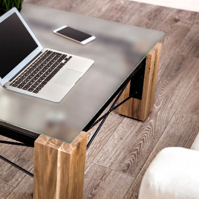 Square glass table top Semitransparent