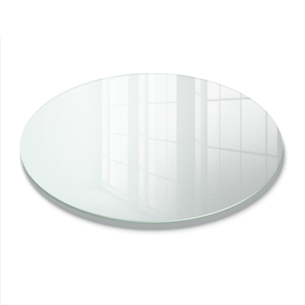 Round glass table top Semitransparent