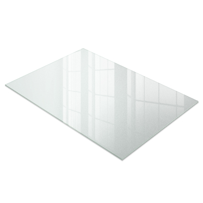 Rectagular glass table top Semitransparent