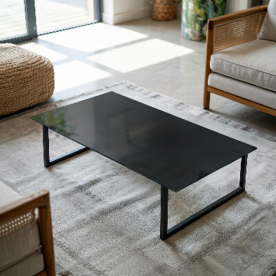 Rectangular top table Solid black elegant