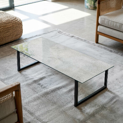 Rectangular top table Scratches on the concrete surface