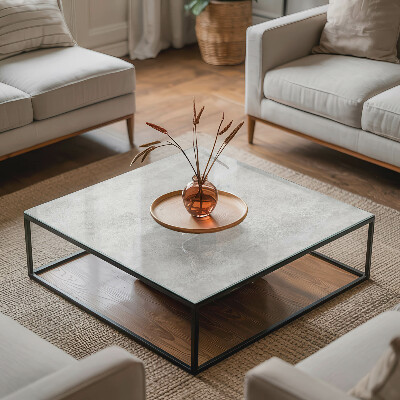 Rectangular top table Scratches on the concrete surface