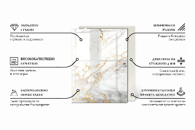 Rectangular top table Subtle marble veins