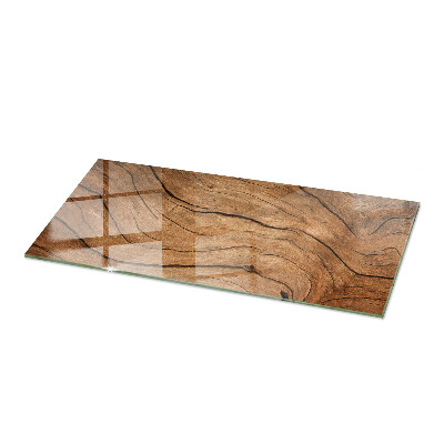 Rectangular glass to coffee table Stylish forest motif