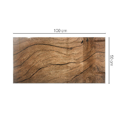 Rectangular glass to coffee table Stylish forest motif
