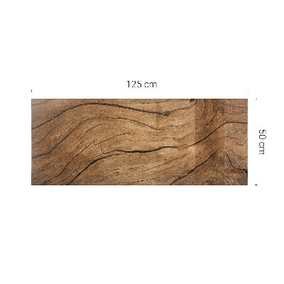 Rectangular glass to coffee table Stylish forest motif