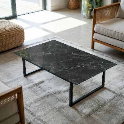 Rectangular top table Marble with delicate veins