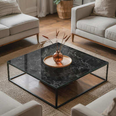 Rectangular top table Marble with delicate veins