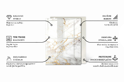 Rectangular top table Marble with delicate veins