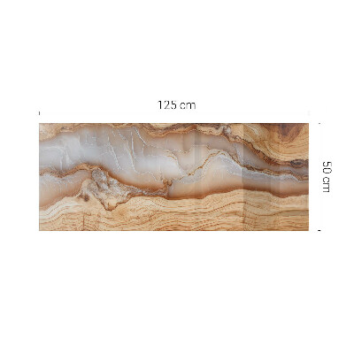 Rectangular tempered glass table top Wood in harmony with resin