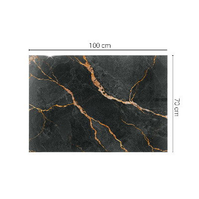 Rectangular glass to coffee table Marble veins in design