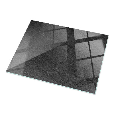 Rectangular tempered glass table top Stone texture motif