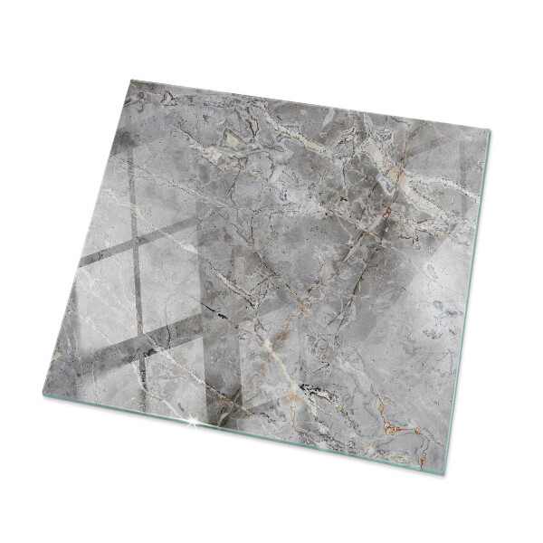 Rectangular glass to coffee table Stylish marble pattern