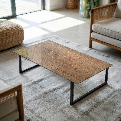 Rectangular tempered glass table top Marble graphic composition