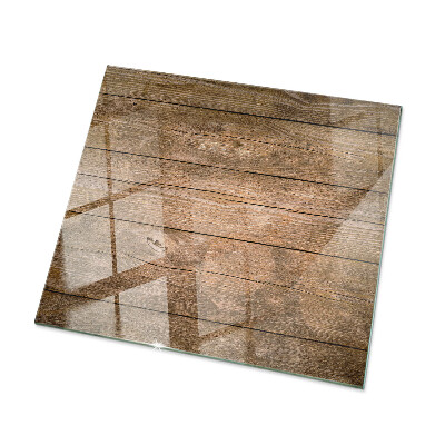Rectangular glass to coffee table Ecological wood structure