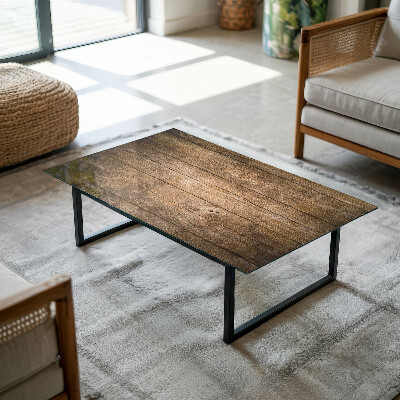 Rectangular glass to coffee table Ecological wood structure