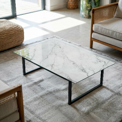Rectangular top table Pattern imitating marble