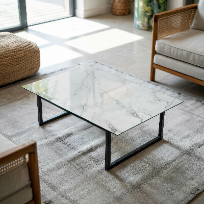 Rectangular top table Pattern imitating marble