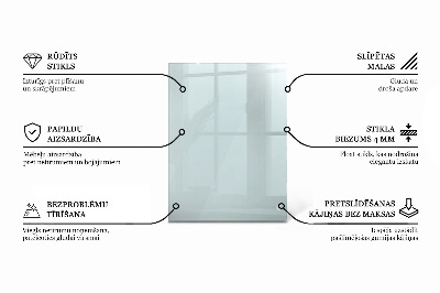Rectangular glass for a table top transparent