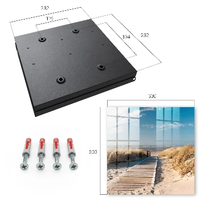 Peaceful beach Key box for wall