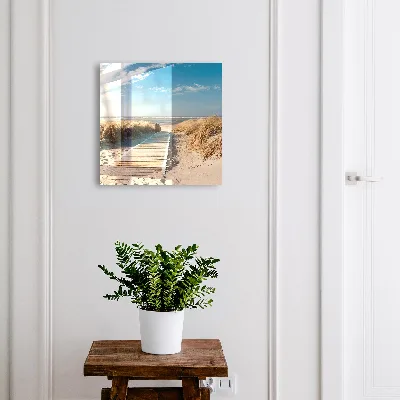 Peaceful beach Key box for wall