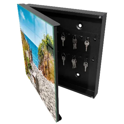 Coastal path wall mounted key box 