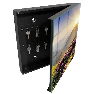 Mountain sunrise Key box for wall