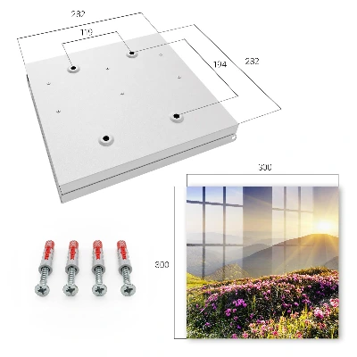 Mountain sunrise Key box for wall