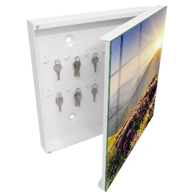 Mountain sunrise Key box for wall