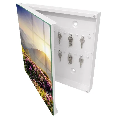 Mountain sunrise Key box for wall