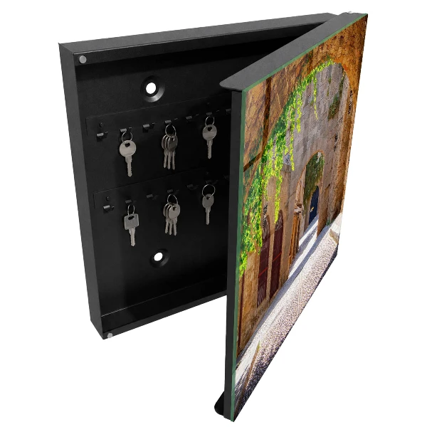 Cobblestone street Wall mounted key box
