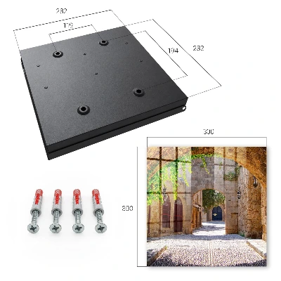 Cobblestone street Wall mounted key box