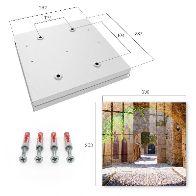 Cobblestone street Wall mounted key box