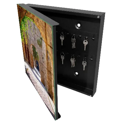 Cobblestone street Wall mounted key box