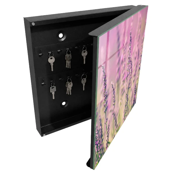 Purple garden Key box for wall