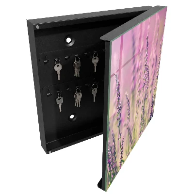 Purple garden key box for wall mounting