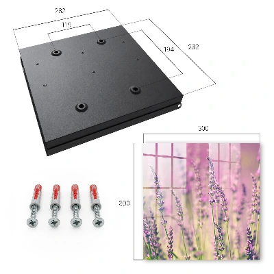 Purple garden Key box for wall