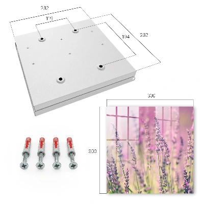 Purple garden Key box for wall