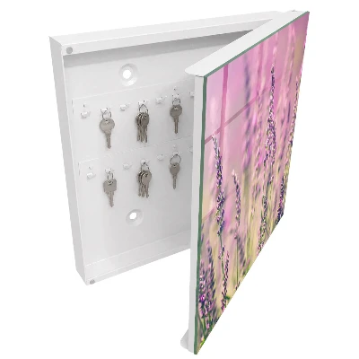 Purple garden Key box for wall