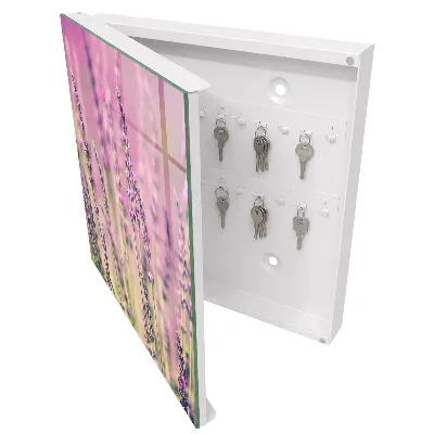 Purple garden Key box for wall