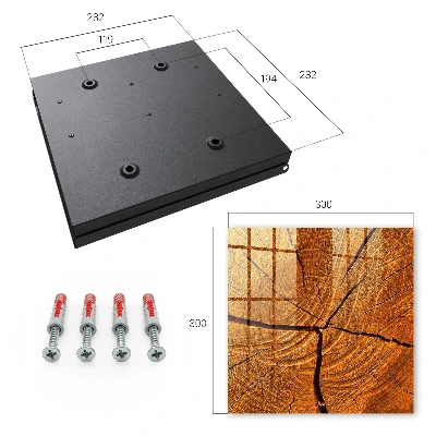 Wood grain Key box for wall