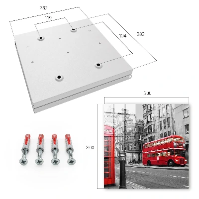 London Wall Mounted Key Box contrast design