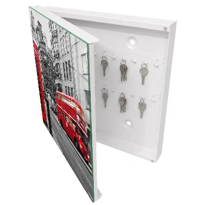 London Wall Mounted Key Box contrast design