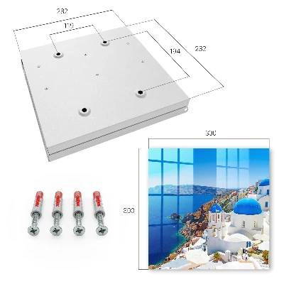 Key cabinet Greek island design