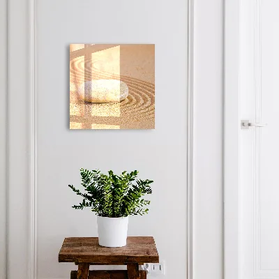 Wall-mounted key box stone on the sand design