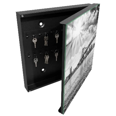 City and bridge Wall mounted key box