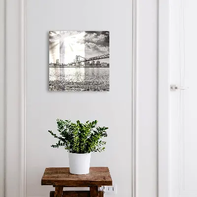 City and bridge Wall mounted key box