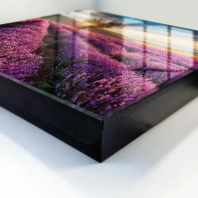 Wall-mounted key storage box lavender sunset finish