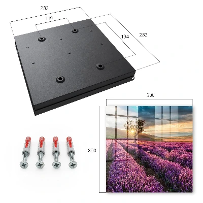 Lavender sunset Key box for wall