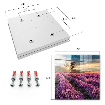 Lavender sunset Key box for wall